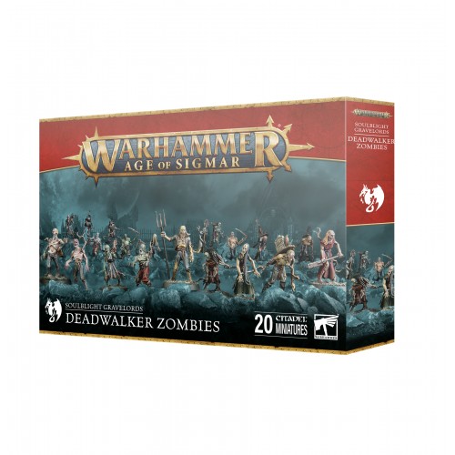 Warhammer Age of Sigmar - Soulbright Gravelords Deadwalker Zombies, Overwhelm your enemies with the relentless Deadwalker Zombies, shambling horrors driven by an insatiable hunger for the living